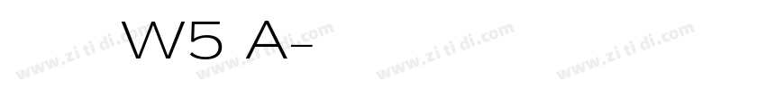 华康少女文字W5 A字体转换